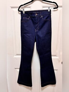 Veronica Beard  Carson Ankle Hogh Fise Women's Dark Blue Flare Jeans Size 27